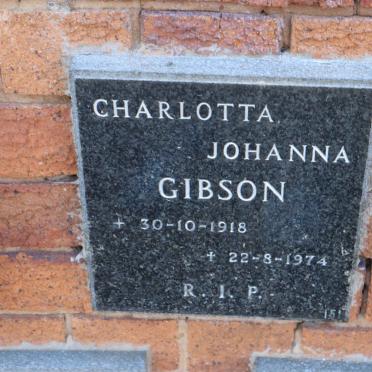 GIBSON Charlotta Johanna 1918-1974