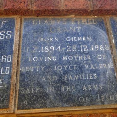 GRANT Gladys Ethel nee GIEMRE 1894-1968