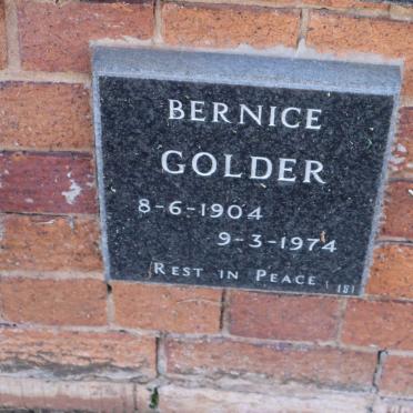 GOLDER Bernice 1904-1974