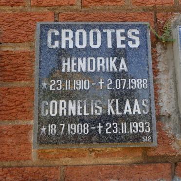 GROOTES Cornelis Klaas 1908-1993 &amp; Hendrika 1910-1988