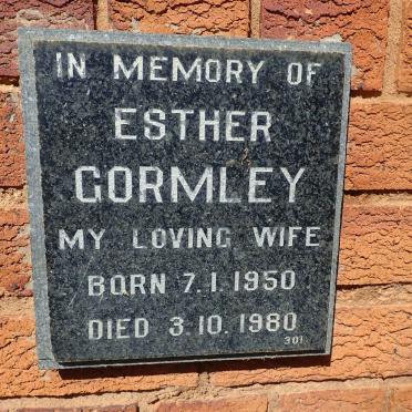 GORMLEY Esther 1950-1980