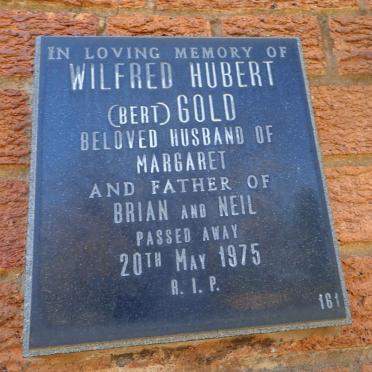 GOLD Wilfred Hubert -1975