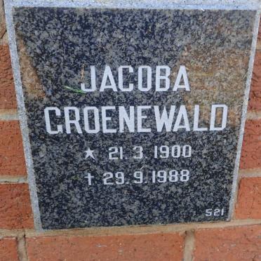 GROENEWALD Jacoba 1900-1988