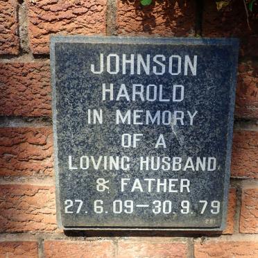 JOHNSON Harold 1909-1979