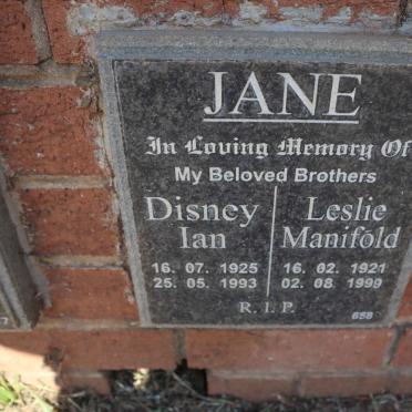 JANE Leslie Manifold 1921-1999 :: JANE Disney Ian 1925-1993