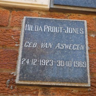 JONES Hilda, PROUT nee VAN ASWEGEN 1923-1969