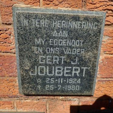 JOUBERT Gert J. 1924-1980