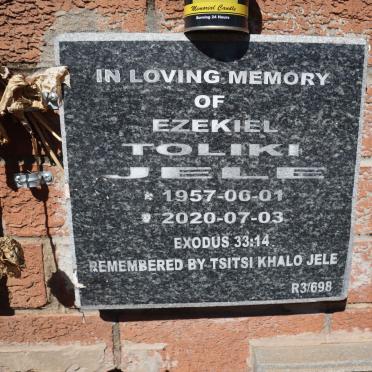 JELE Ezekiel Toliki 1957-2020
