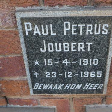 JOUBERT Paul Petrus 1910-1965