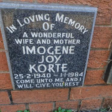 KORTE Imogene Joy 1940-1984