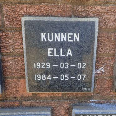 KUNNEN Ella 1929-1984