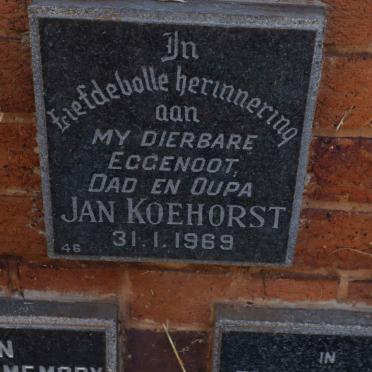 KOEHORST Jan -1969