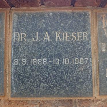 KIESER J.A. 1888-1967