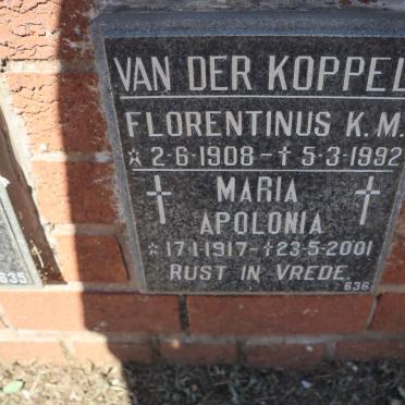 KOPPEL Florentinus K.M., van der 1908-1992 &amp; Maria Apolonia 1917-2001