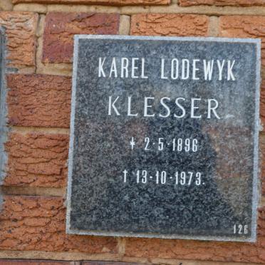 KLESSER Karel Lodewyk 1896-1973