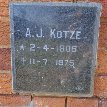 KOTZE A.J. 1906-1975