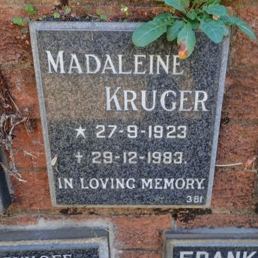 KRUGER Madaleine 1923-1983