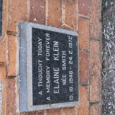 KLEIN Elaine nee SMITH 1946-1972