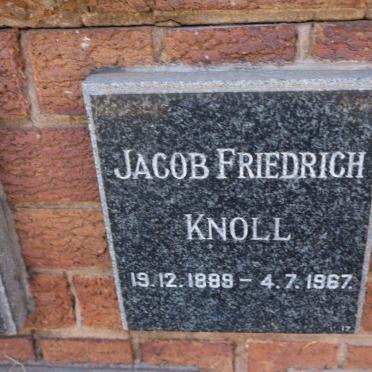 KNOLL Jacob Friedrich 1889-1967
