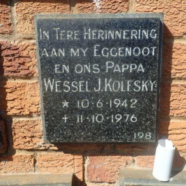 KOLESKY Wessel J. 1942-1976