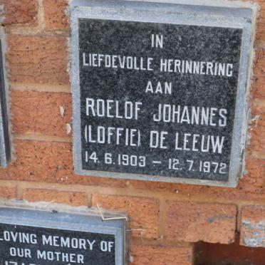 LEEUW Roelof Johannes, de 1903-1972