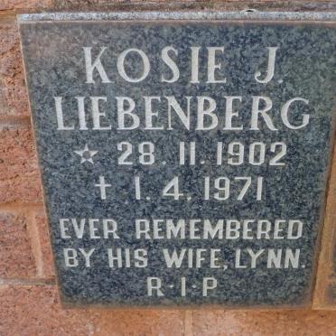 LIEBENBERG Kosie J. 1902-1971