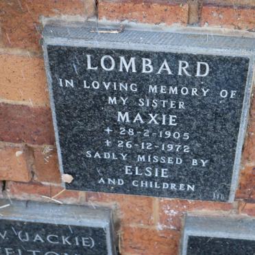 LOMBARD Maxie 1905-1972