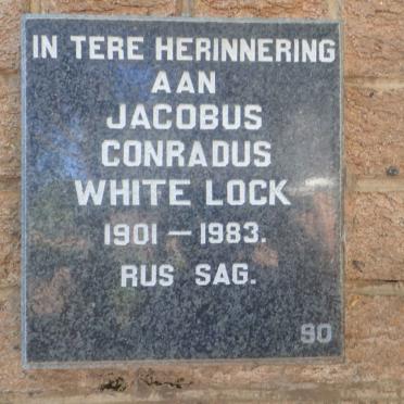 LOCK Jacobus Conradus, WHITE 1901-1983