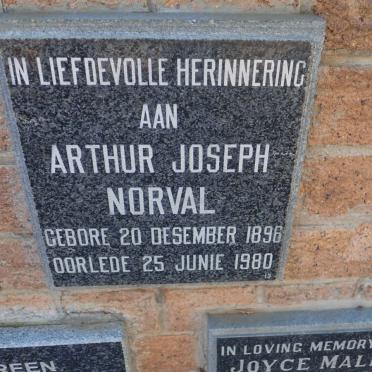 NORVAL Arthur Joseph 1896-1980