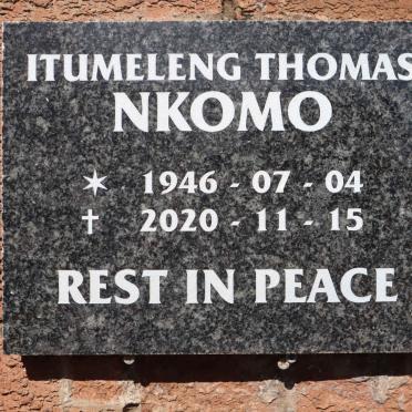 NKOMO Itumeleng Thomas 1946-2020