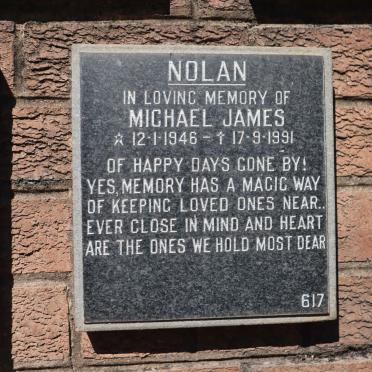 NOLAN Michael James 1946-1991