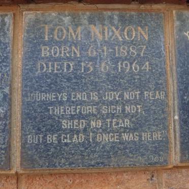 NIXON Tom 1887-1964