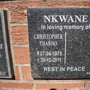 NKWANE Christopher Thabiso 1975-2011