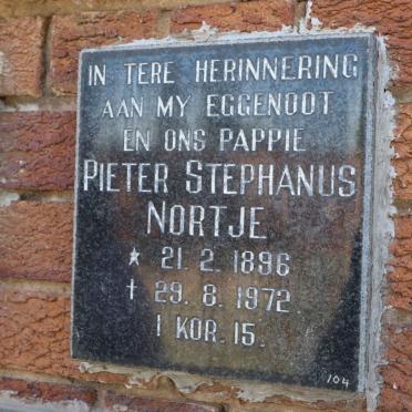 NORTJE Pieter Stephanus 1896-1972