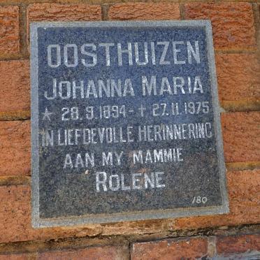 OOSTHUIZEN Johanna Maria 1894-1975