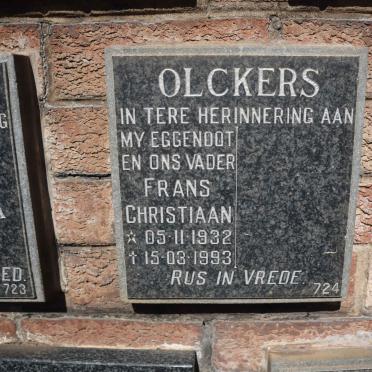 OLCKERS Frans Christiaan 1932-1993
