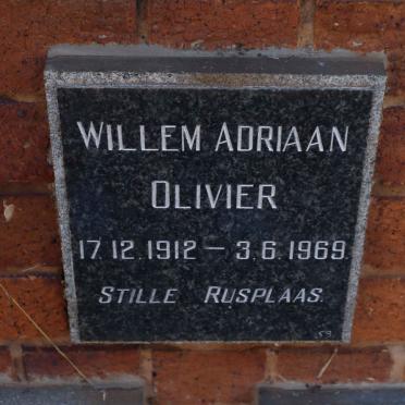 OLIVIER Willem Adriaan 1912-1969