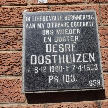 OOSTHUIZEN Desre 1960-1993