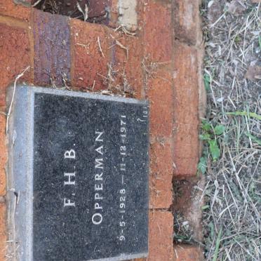 OPPERMAN F.H.B. 1928-1971