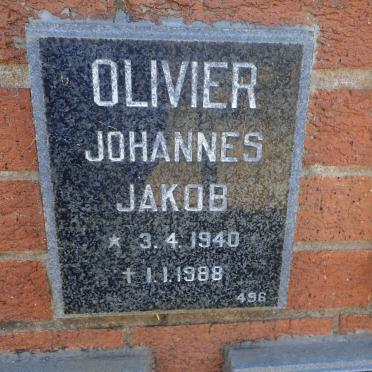 OLIVIER Johannes Jakob 1940-1988