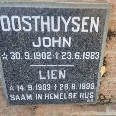 OOSTHUYSEN John 1902-1983 &amp; Lien 1909-1999