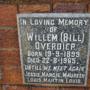 OVERDIEP Willem 1899-1965
