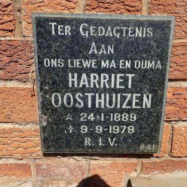 OOSTHUIZEN Harriet 1889-1979
