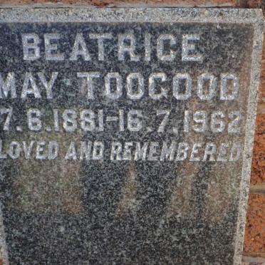 TOOGOOD Beatrice May 1881-1962