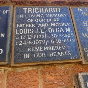 TRICHARDT Louis J.L. 1922-1979 &amp; Olga M. 1925-1979