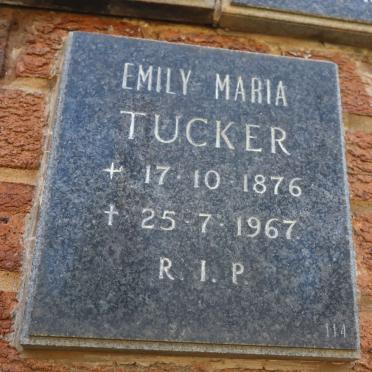 TUCKER Emily Maria 1876-1967