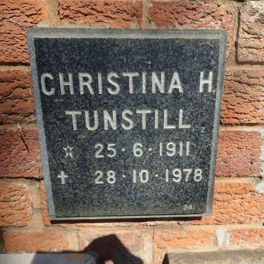 TUNSTILL Christina H. 1911-1978