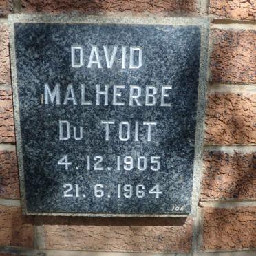 TOIT David Malherbe, du 1905-1964
