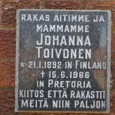 TOIVONEN Johanna 1892-1966