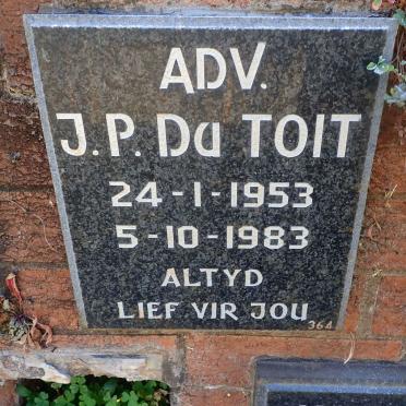 TOIT J.P., du 1953-1983